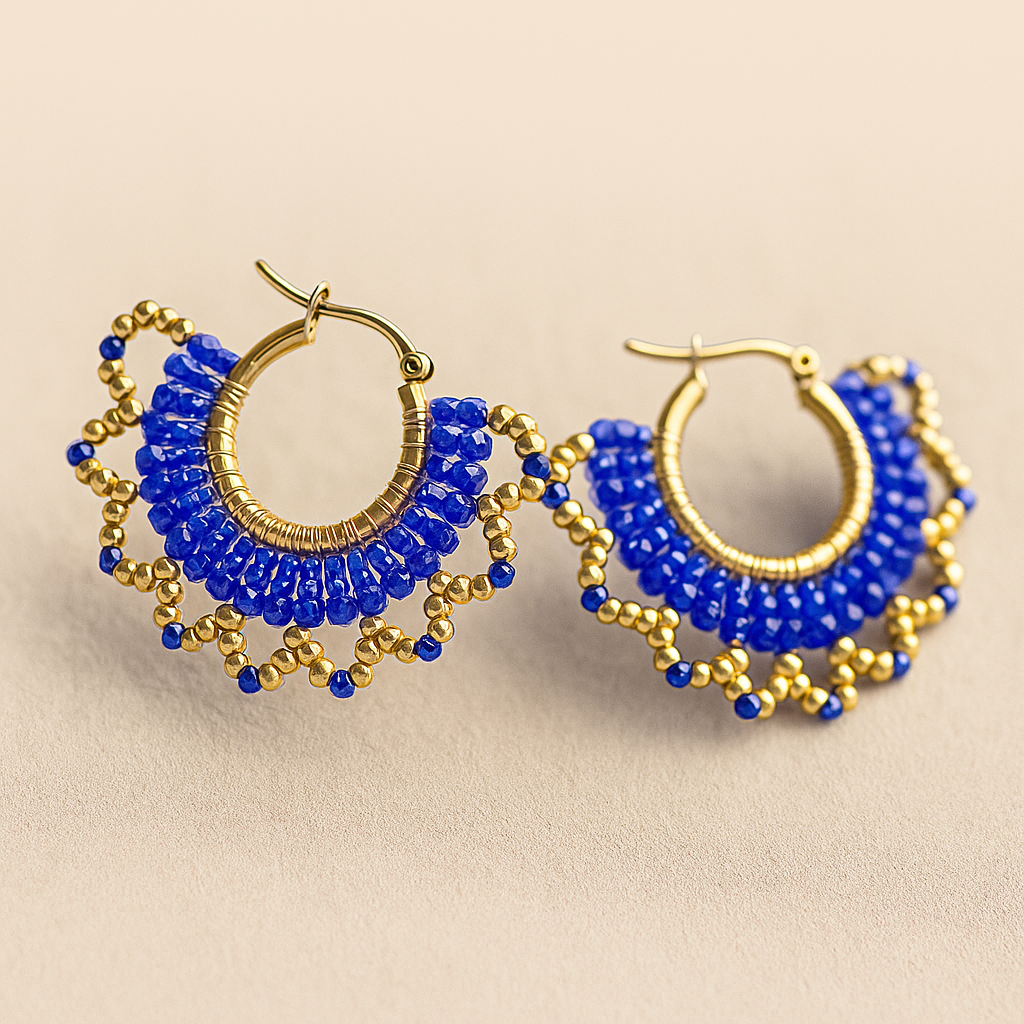 Aretes Mosaico Dorado