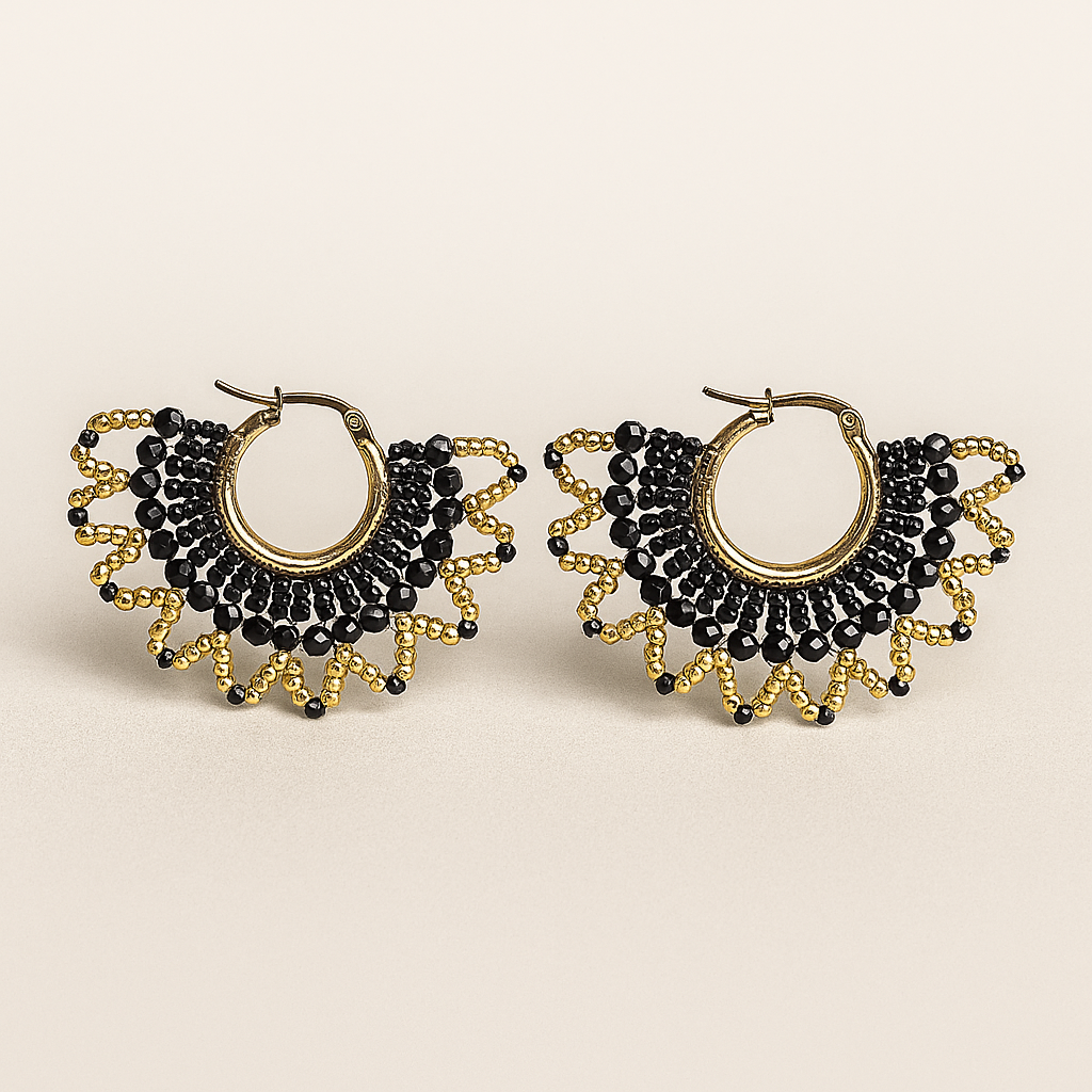 Aretes Mosaico Dorado